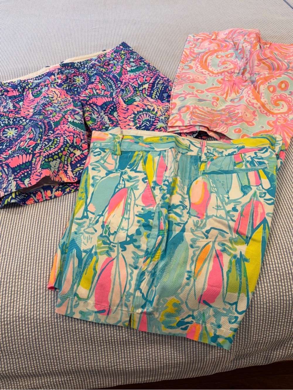 Lilly Pulitzer Tropical Floral Print Women’s Shorts - Pink, Blue, Green